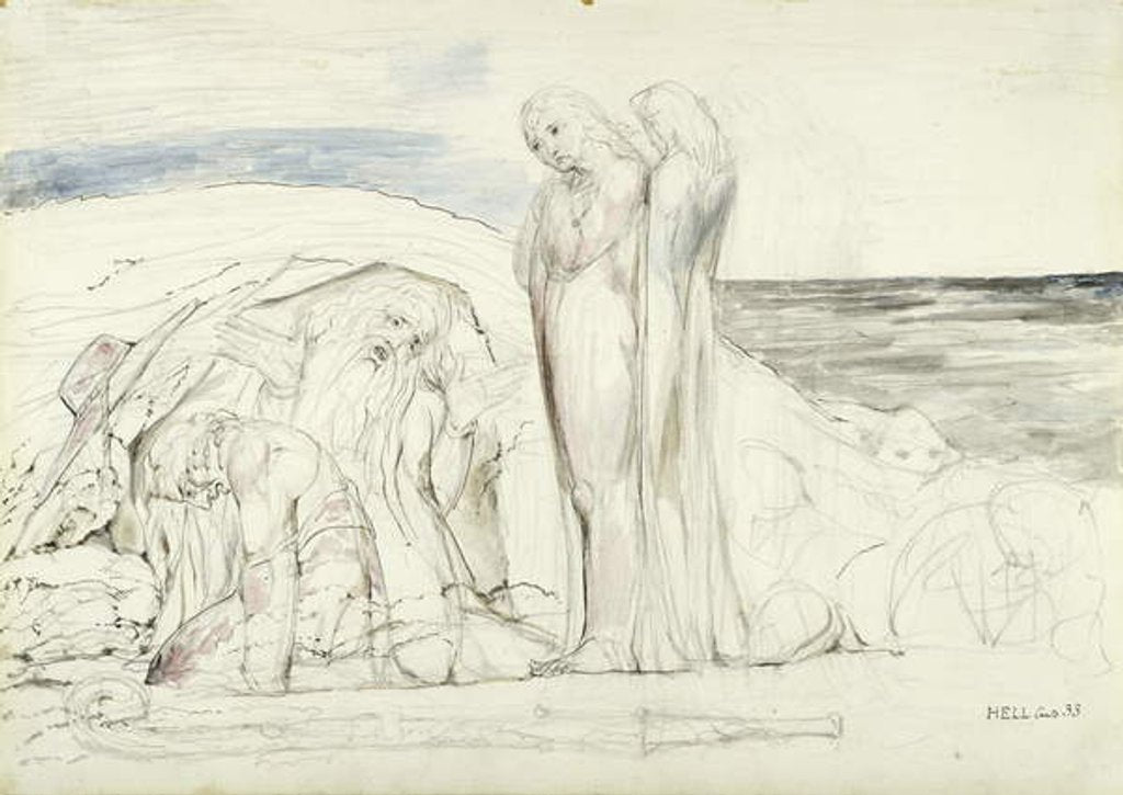 Detail of Ugolino's Narrative by William Blake