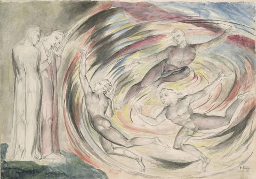 Detail of The Punishment of Rusticucci and his Companions by William Blake