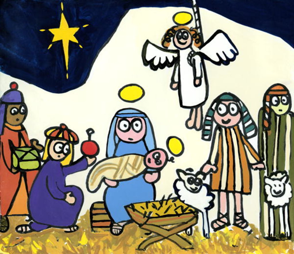 Detail of Children's School Nativity Play, 2004 by Jane Freeman