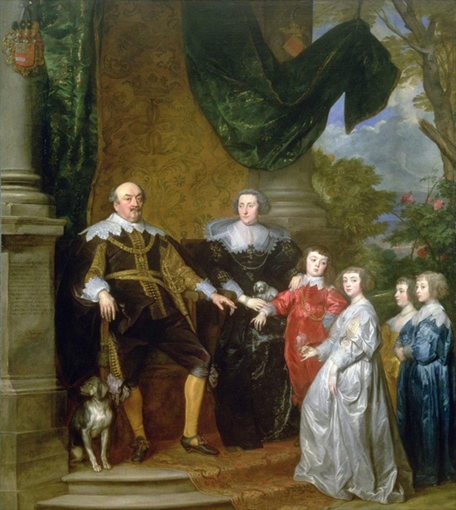 Detail of John, Count of Nassau with his Family, 1634 by Anthony van Dyck