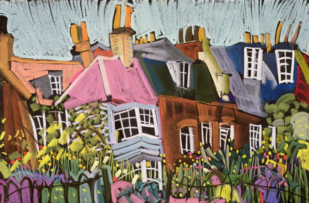 Detail of Relaxing in the Herb Garden, Greenwich Park, London by Frances Treanor