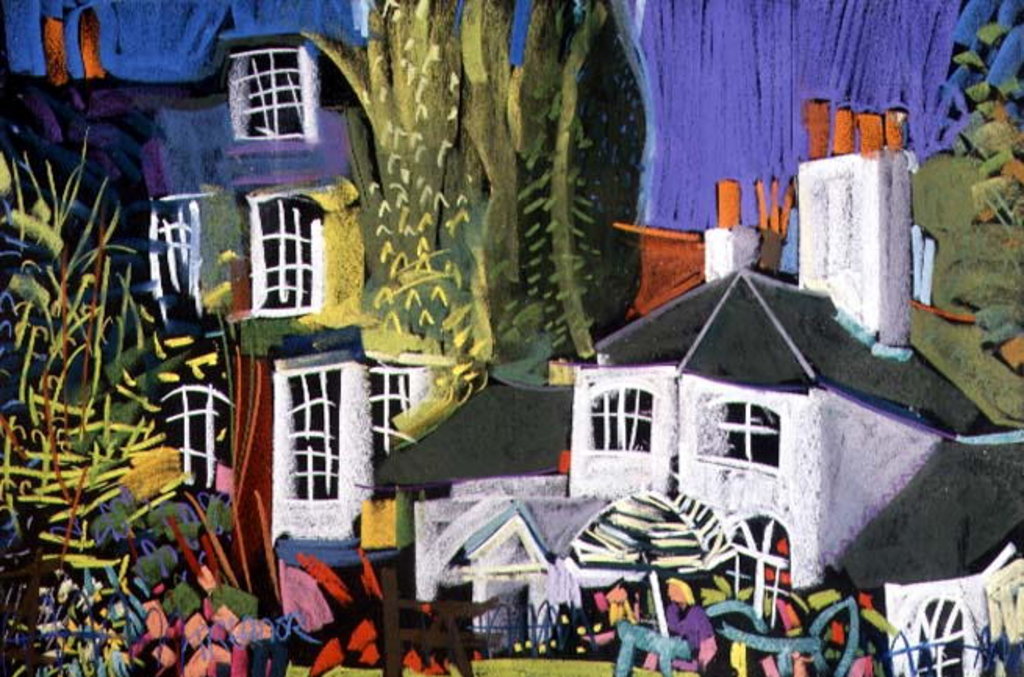 Detail of Time for Tea, Herb Garden in Greenwich Park by Frances Treanor