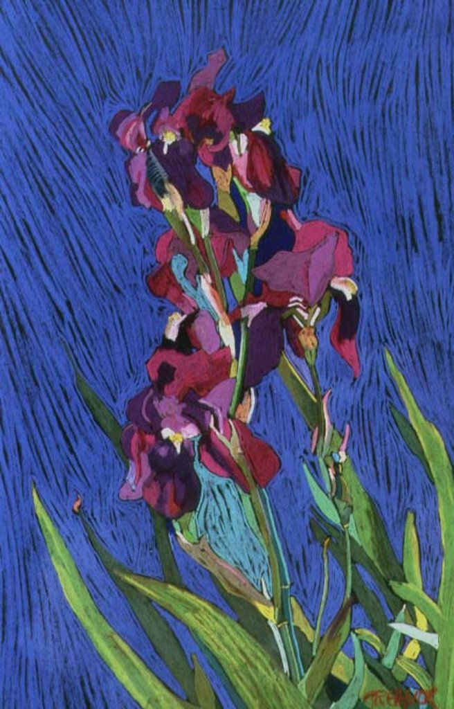 Detail of Irises by Frances Treanor