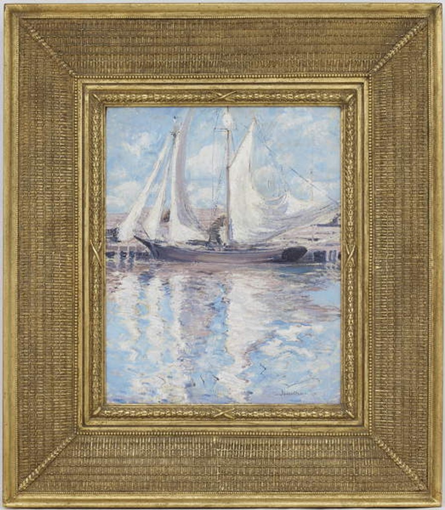 Detail of Drying Sails, c.1900 by John Henry Twachtman