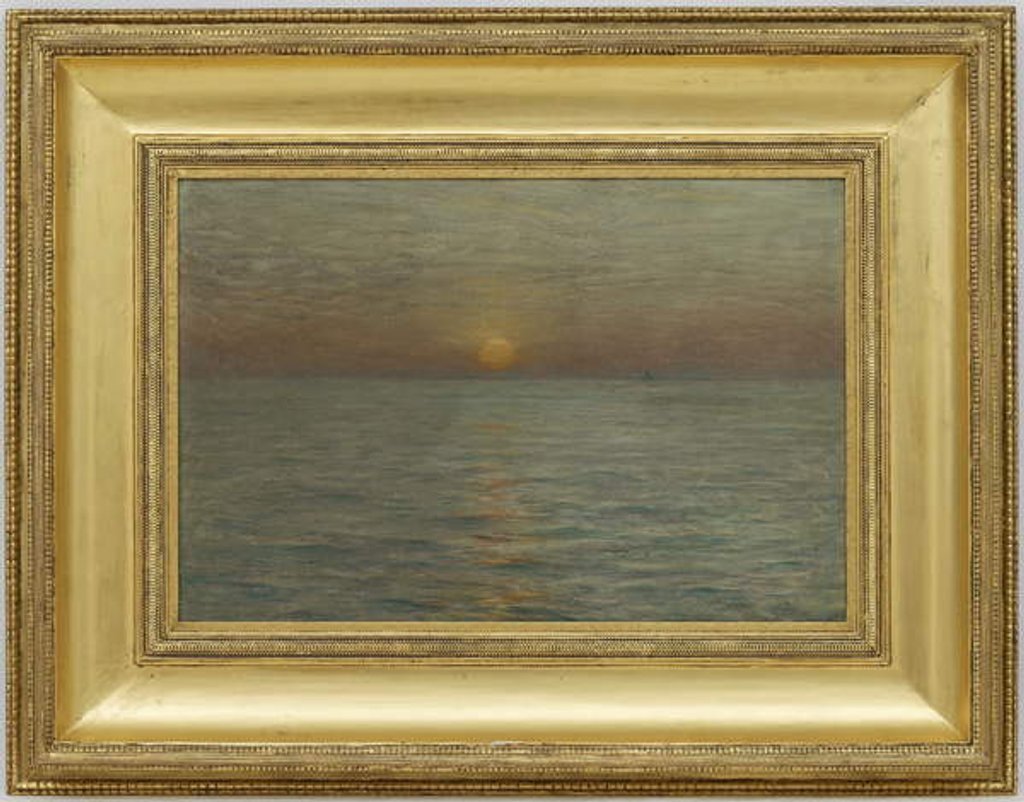 Detail of The Sea: Sunset, 1889 by Dwight William Tryon