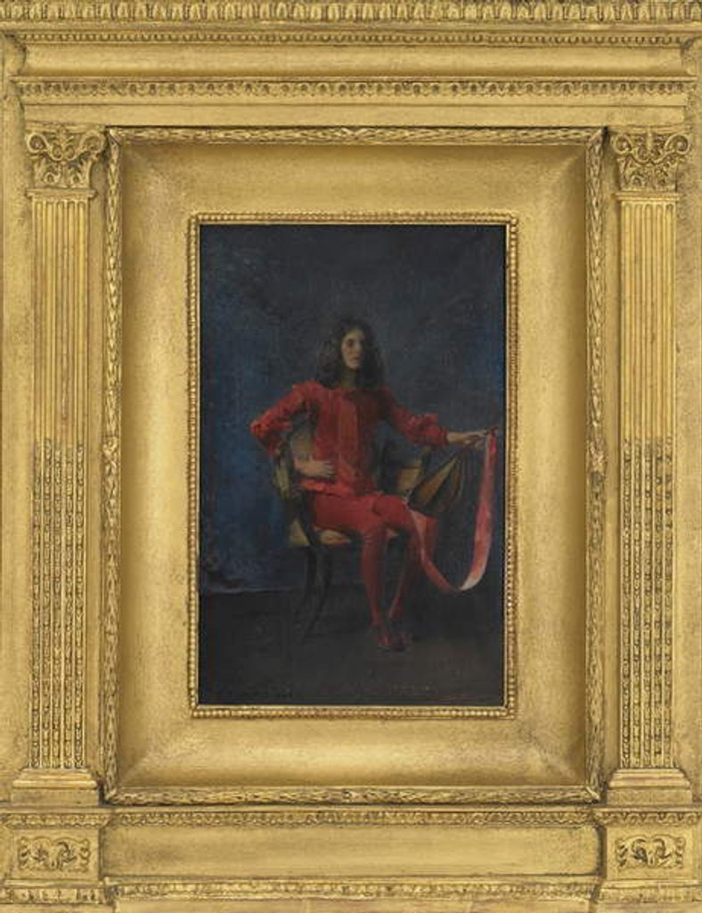 Detail of La Comedienne, 1906 by Thomas Wilmer Dewing