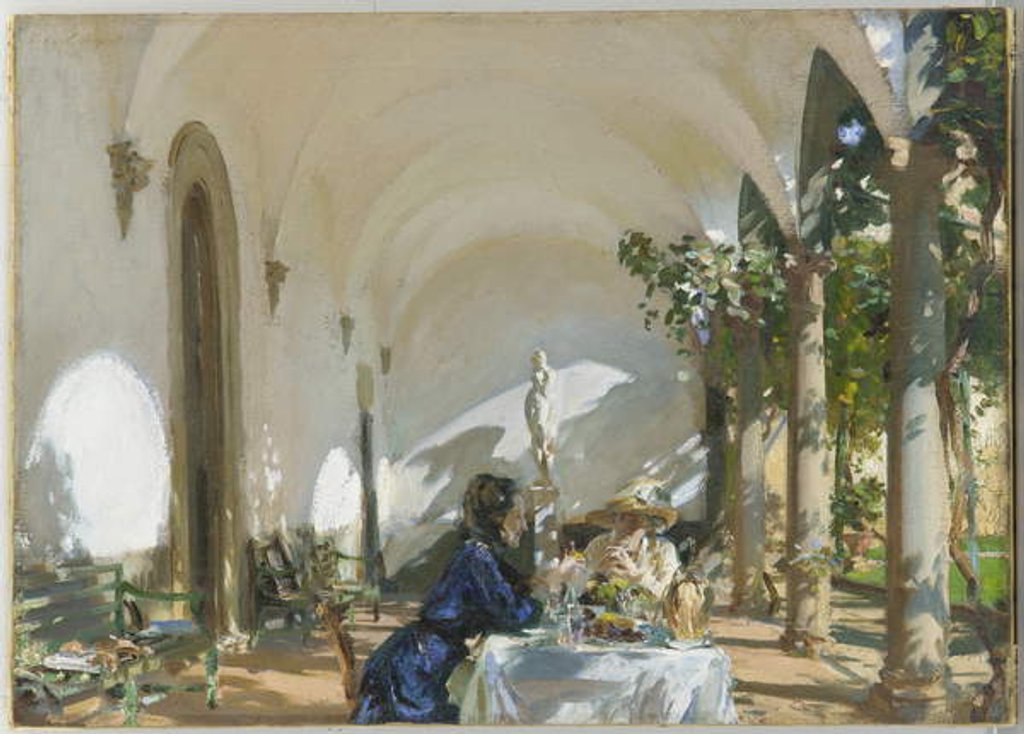 Detail of Breakfast in the Loggia, 1910 by John Singer Sargent