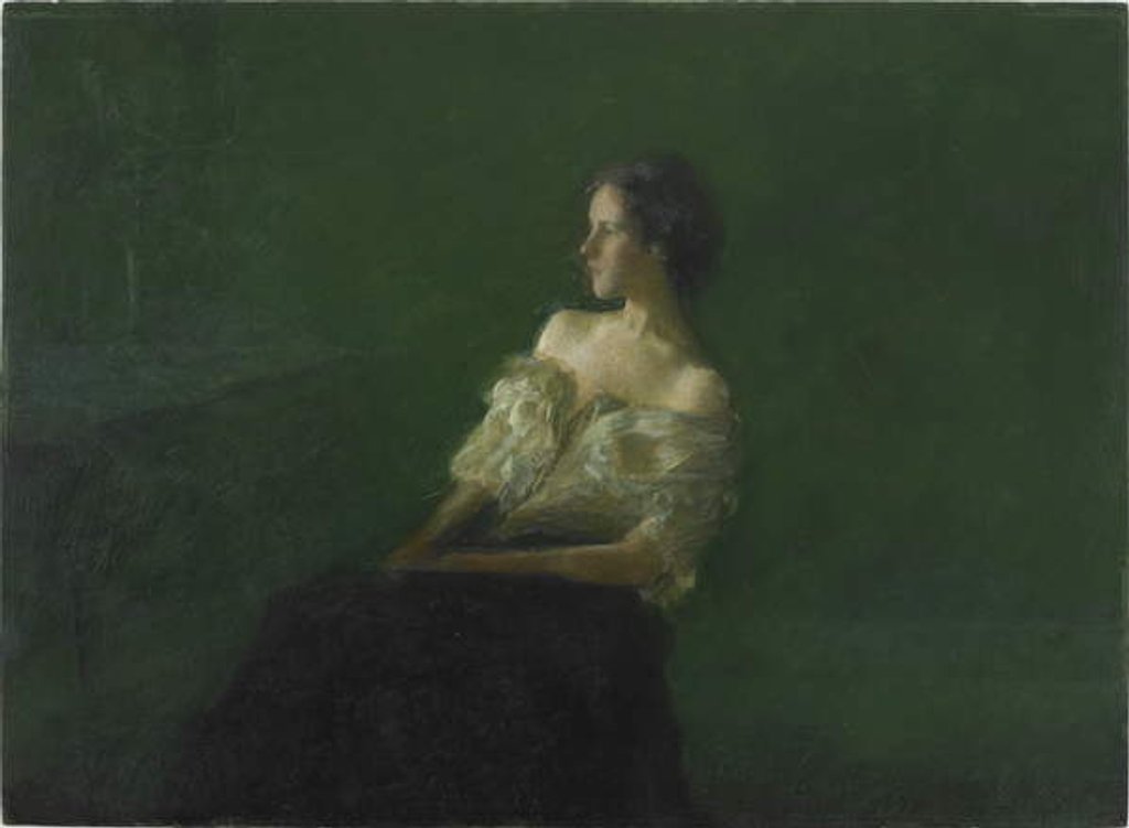 Detail of Study of a Woman Seated, 1897 by Thomas Wilmer Dewing