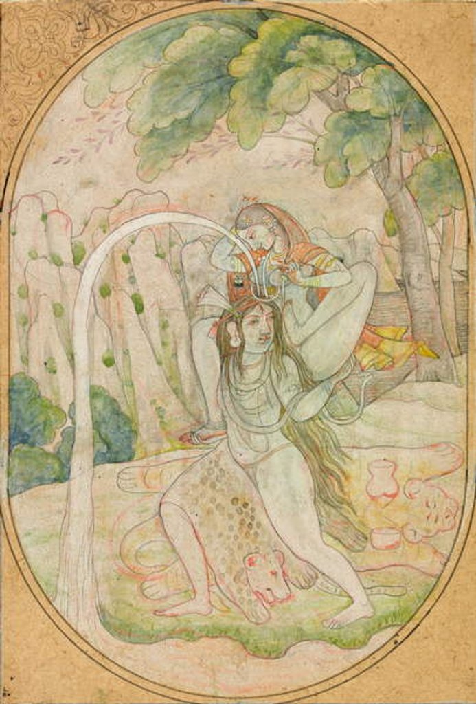 Detail of The Descent of the Ganges, c.1800 by Indian School