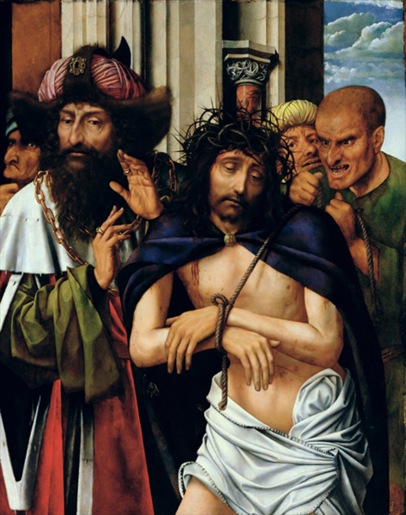 Detail of The Mocking of Christ by Quentin Massys or Matsys