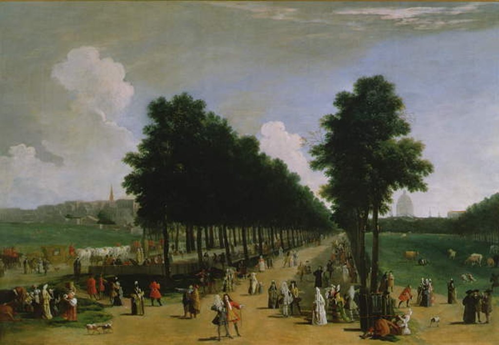 Detail of View of the Mall and St. James's Park by Marco Ricci