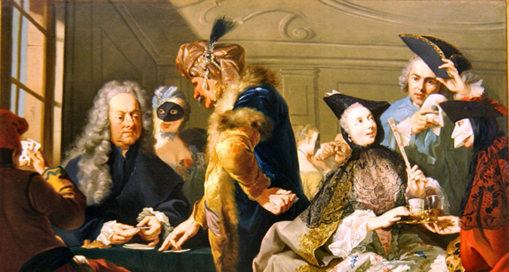 Detail of Gamblers in the Foyer by Johann Heinrich Tischbein
