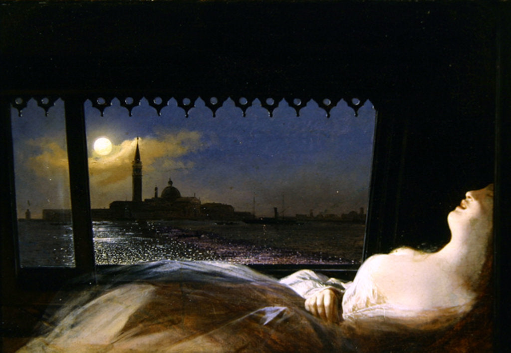Detail of The Fiancee in a Gondola by Antonio Rotta