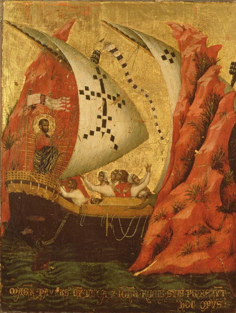 Detail of The Apparition of St. Mark by Paolo Veneziano
