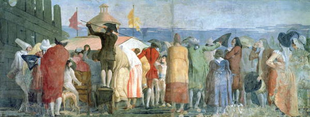 Detail of The New World, 1791-97 fresco) by Giandomenico Tiepolo