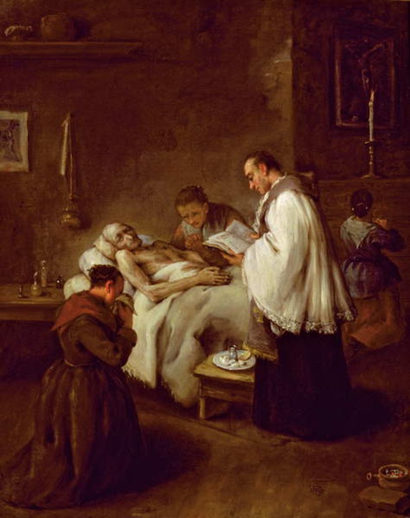 Detail of Extreme Unction, c.1755 by Pietro Longhi