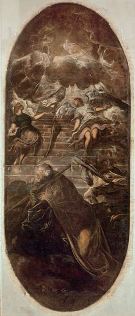 Detail of Jacob's Ladder by Domenico Robusti Tintoretto