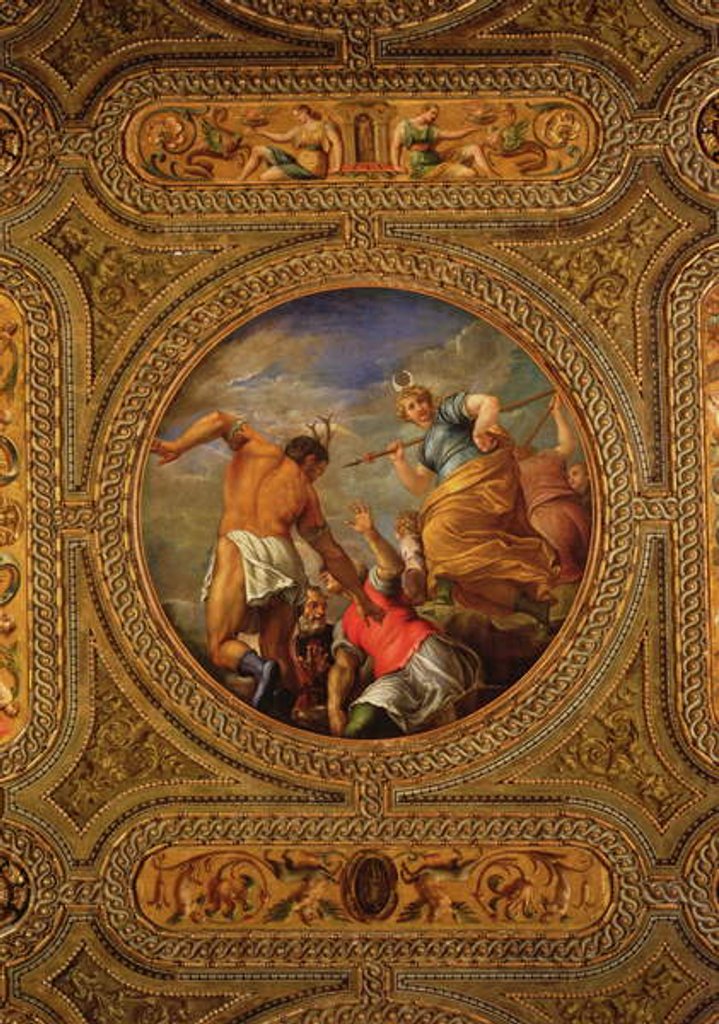 Detail of Diana and Actaeon by Battista Franco