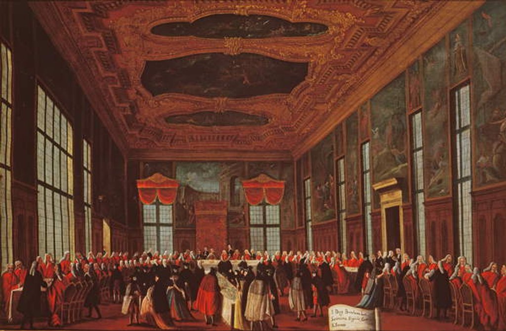 Detail of Public Banquet of the Doge by Gabriele Bella