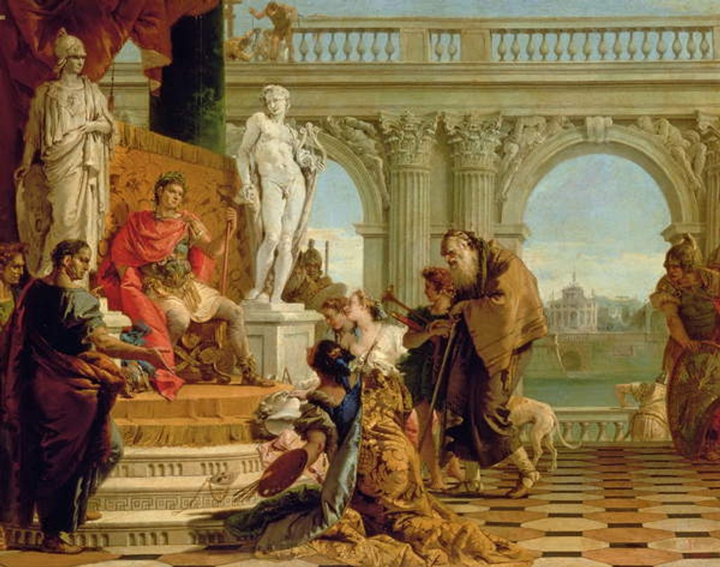 Detail of Maecenas Presenting the Liberal Arts to the Emperor Augustus c.1745 by Giovanni Battista Tiepolo