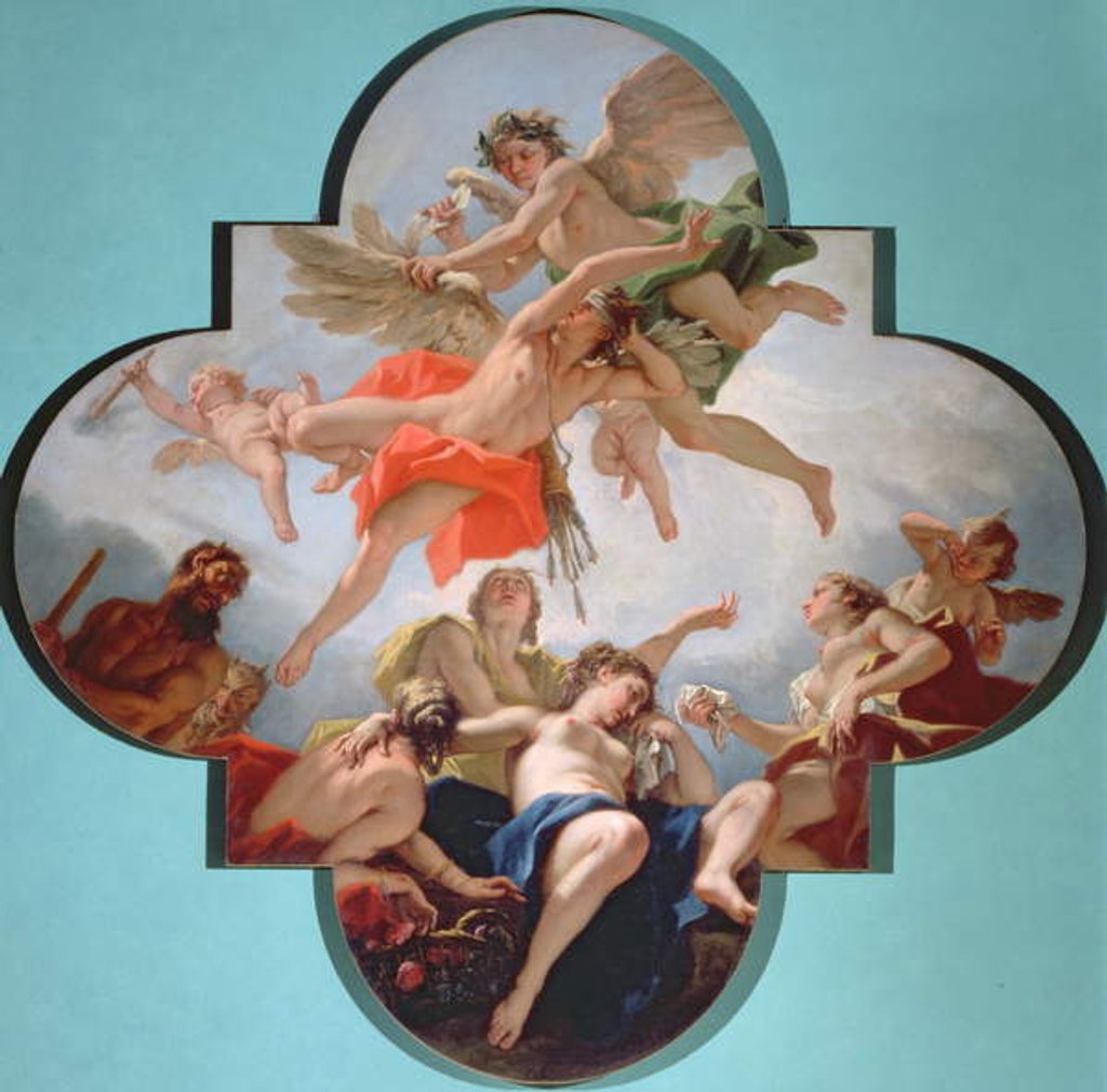 Detail of The Punishment of Cupid by Sebastiano Ricci