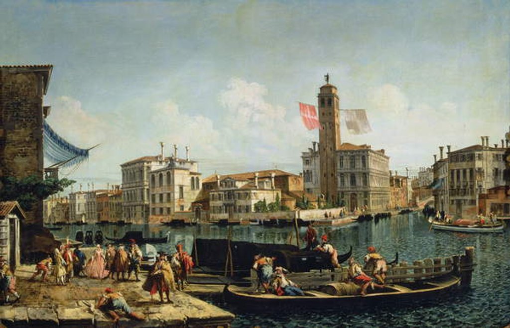 Detail of The Canal Grande and S. Geremia, Venice by Michele Marieschi