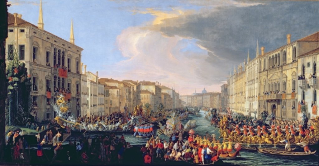 Detail of Regatta Held in Honour of Frederick VI of Denmark 1709 by Luca Carlevaris