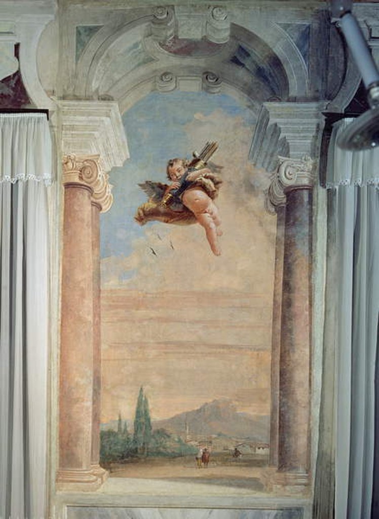 Detail of Landscape with Cupid by Giandomenico Tiepolo