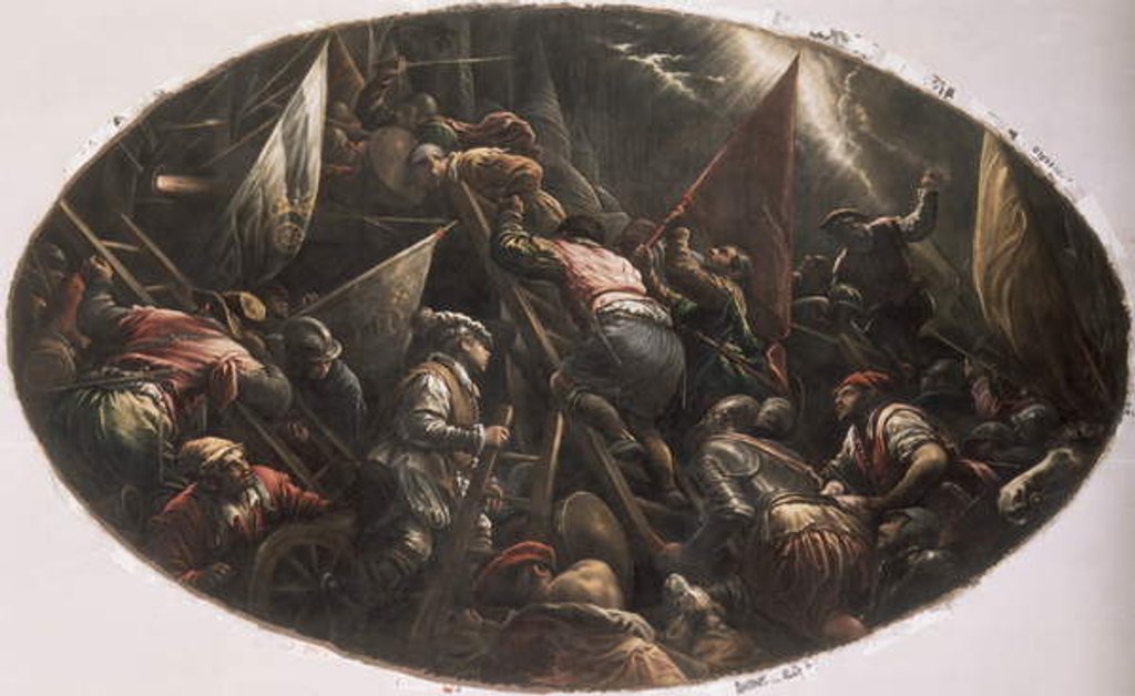 Detail of The Venetians Capturing Padua by Francesco (1549-92) Bassano