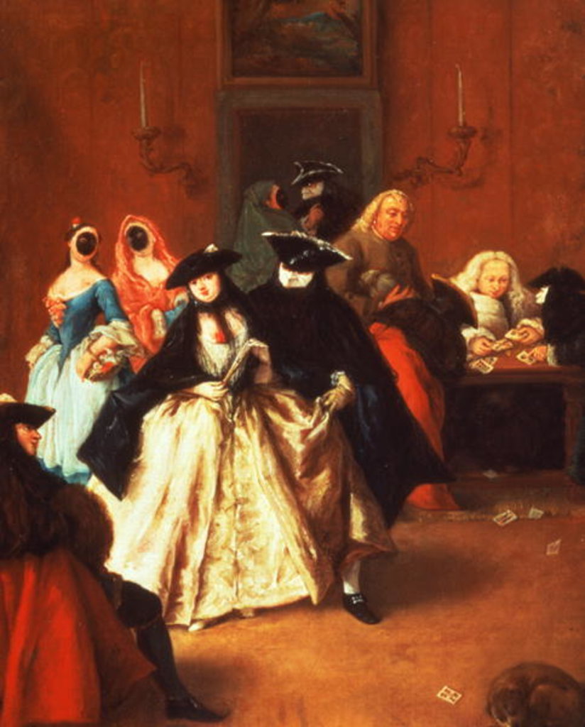 Detail of The Parlour by Pietro Longhi