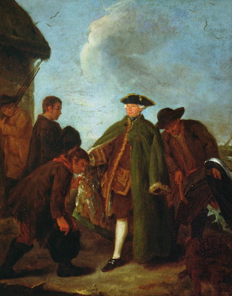 Detail of The Arrival of the Nobleman by Pietro Longhi