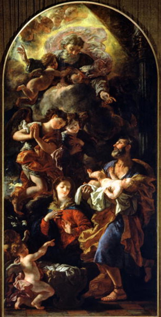 Detail of The Holy Family by Johann Karl Loth