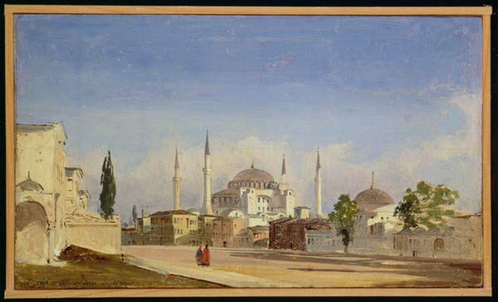 Detail of Haghia Sophia, Constantinople, 1843 by Ippolito Caffi