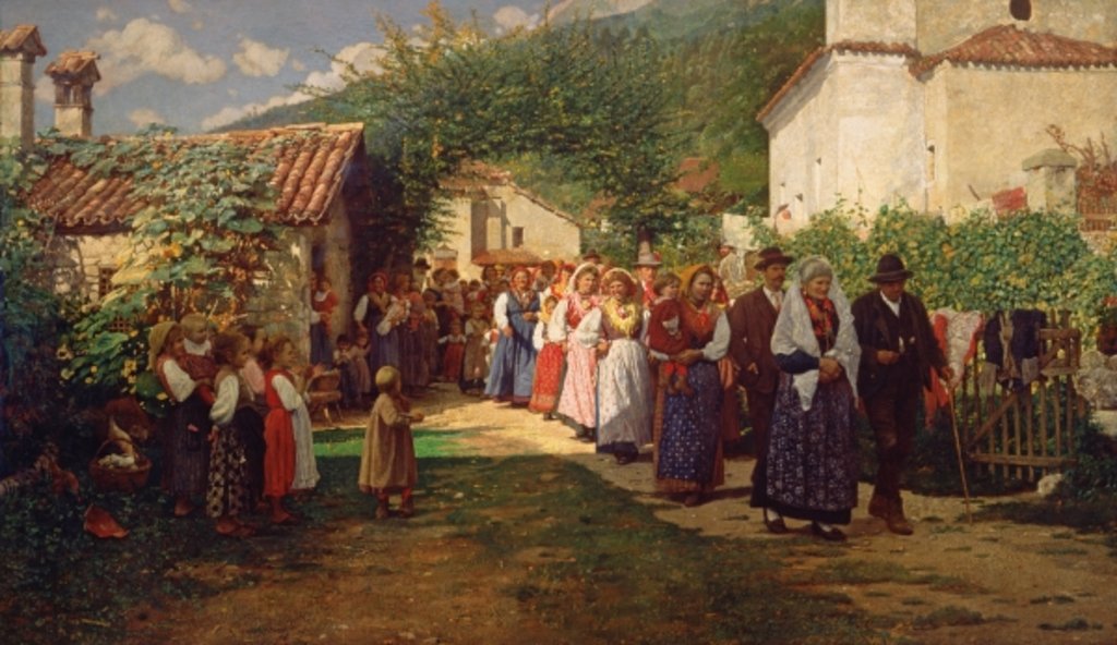 Detail of The Golden Wedding by Luigi Nono