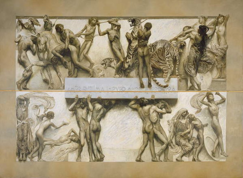 Detail of Love by Giulio Aristide Sartorio