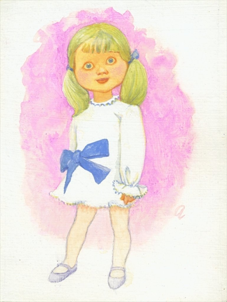 Detail of Little Girl with Bow, 1970s by George Adamson