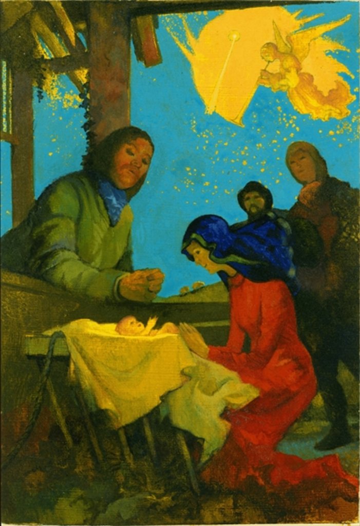 Detail of Nativity Scene, 1973 by George Adamson