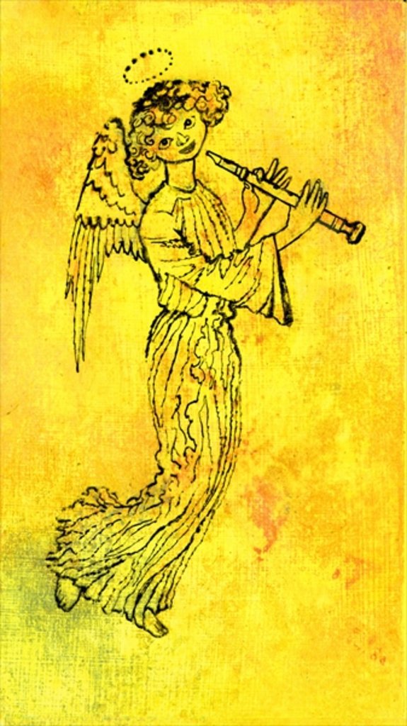 Detail of The Golden Angel, c.1970 by George Adamson