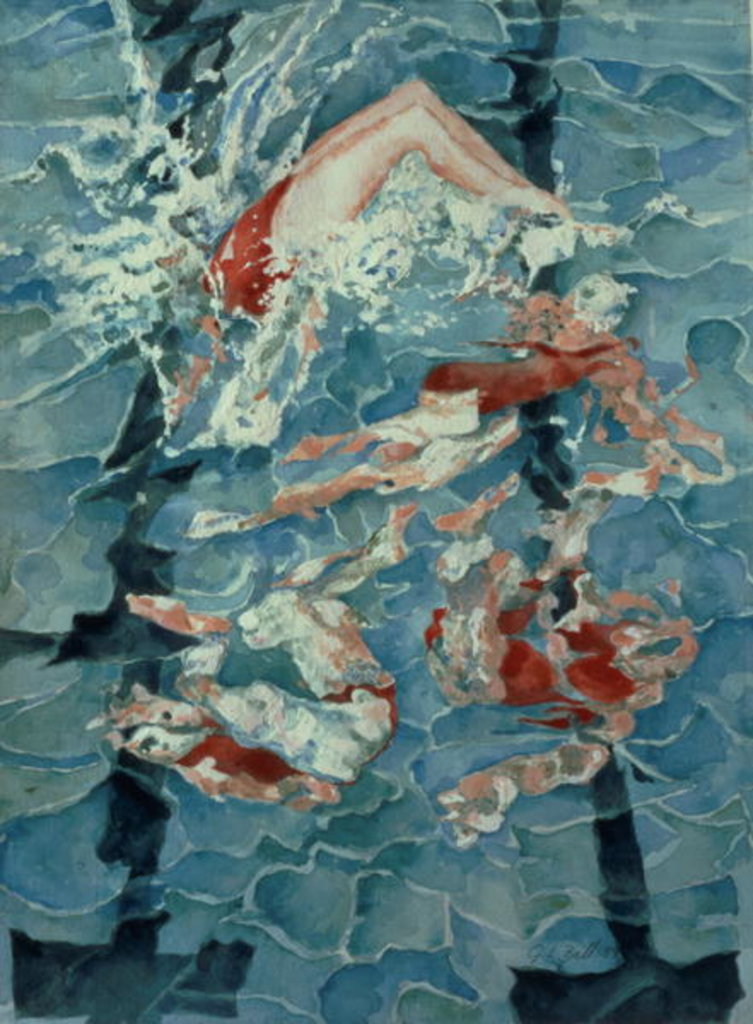 Detail of Synchronised Swimming, 1989 by Gareth Lloyd Ball