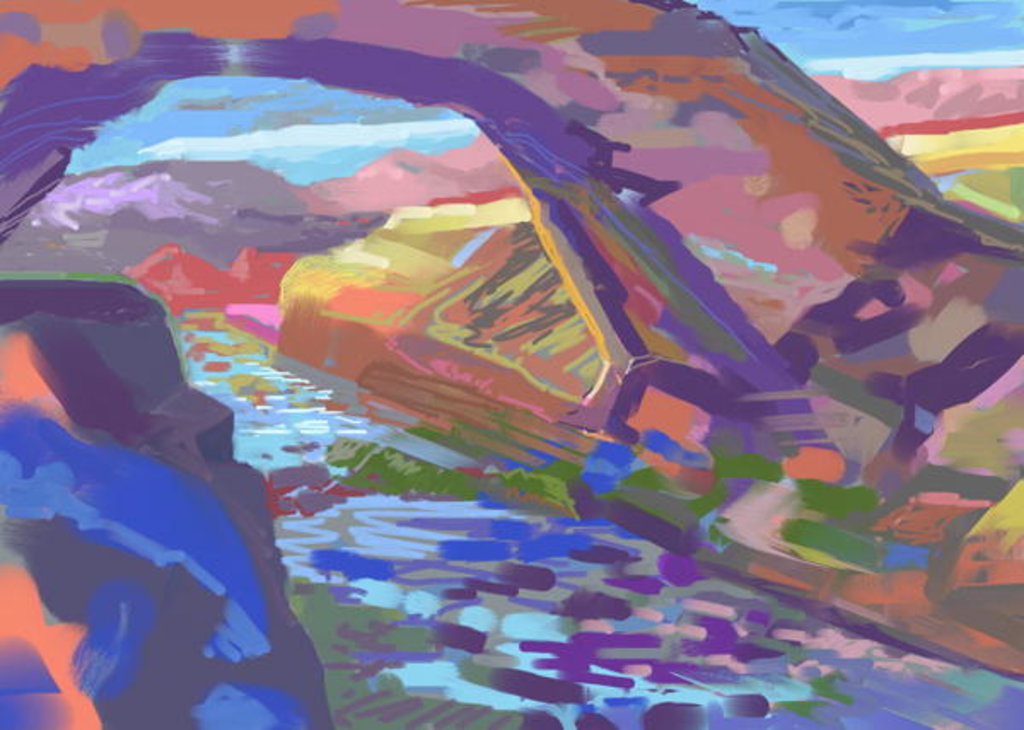 Detail of Stone Arch by Howard Ganz