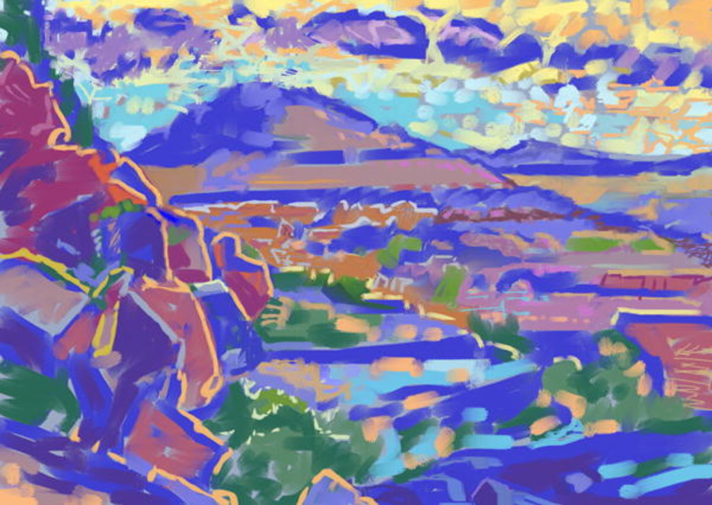 Detail of Land and Light, Sedona by Howard Ganz