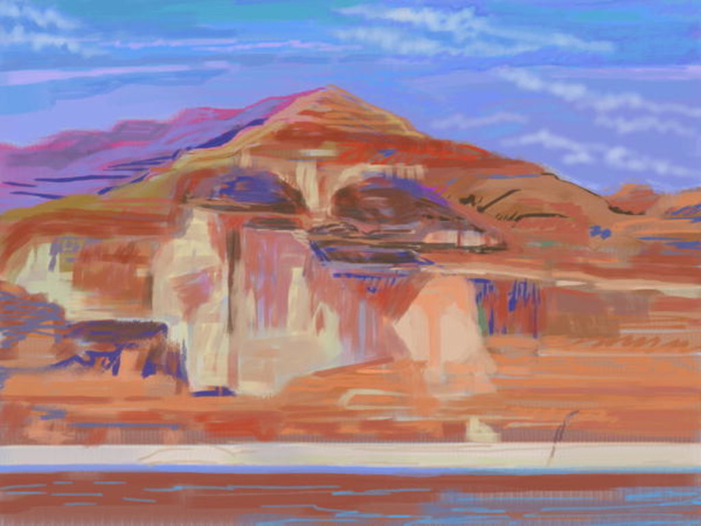 Detail of Painted Cliffs, Lake Powell by Howard Ganz