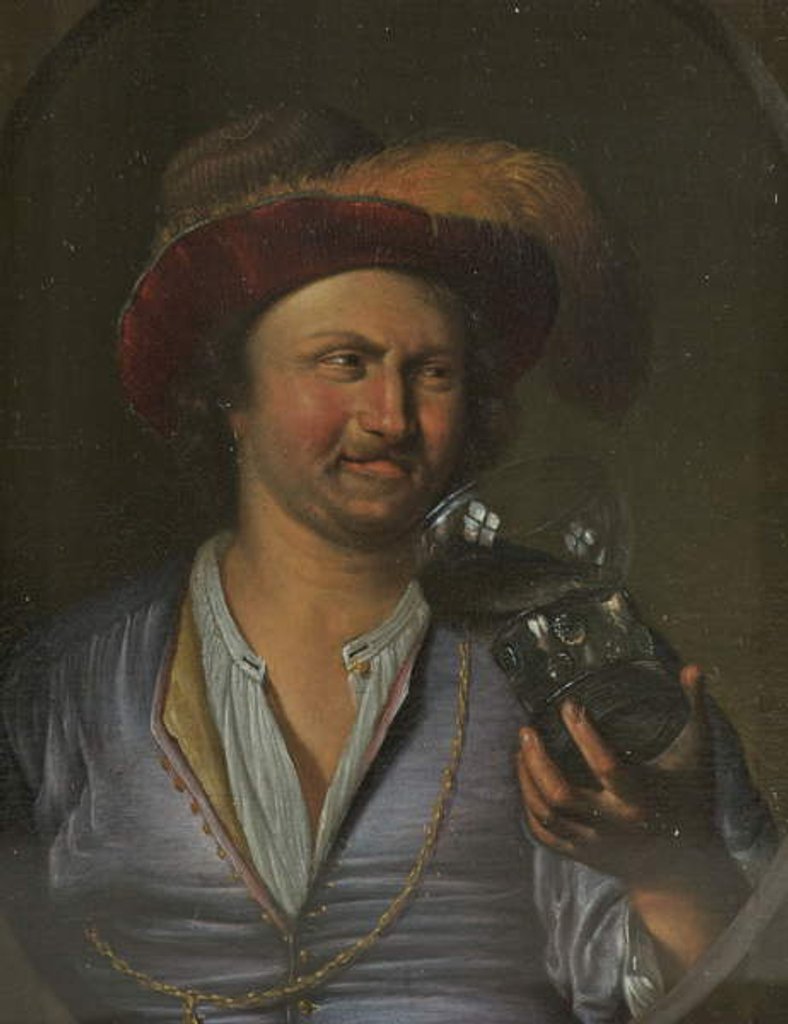 Detail of Portrait of a Man, c.1672-74 by Arie de Vois