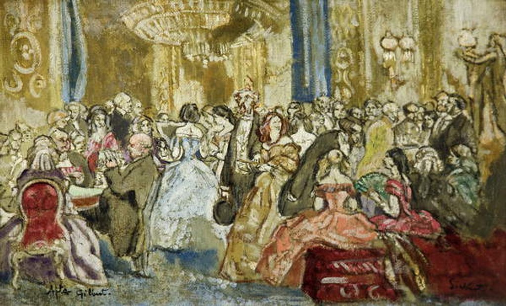 Detail of Glencora, after John Gilbert by Walter Richard Sickert