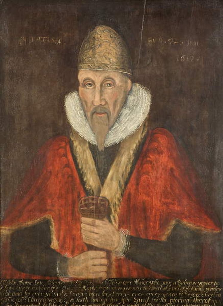 Detail of John Thorne, c.1605 by English School