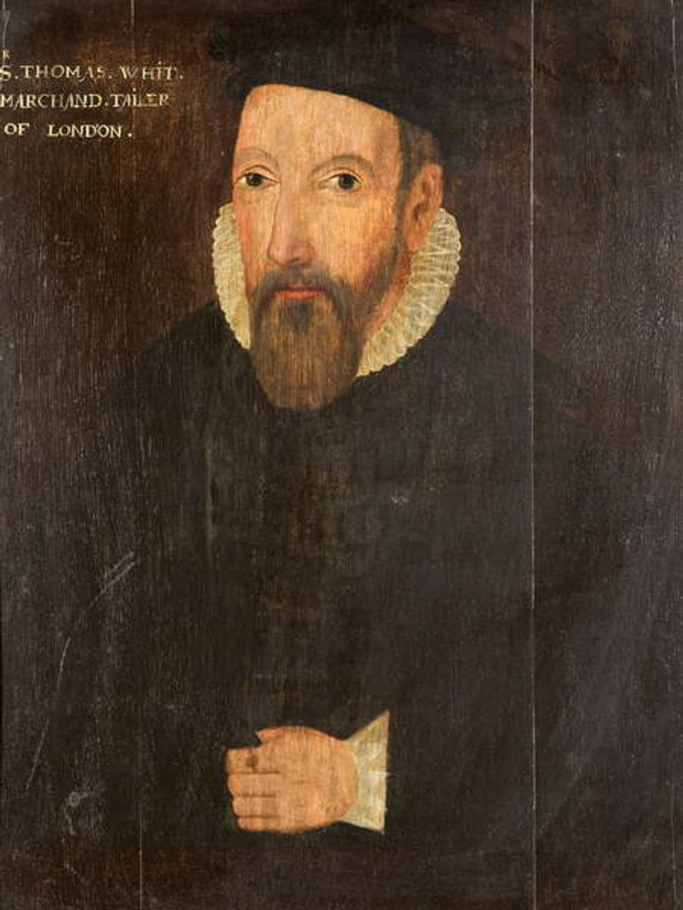 Detail of Sir Thomas White, c.1605 by English School
