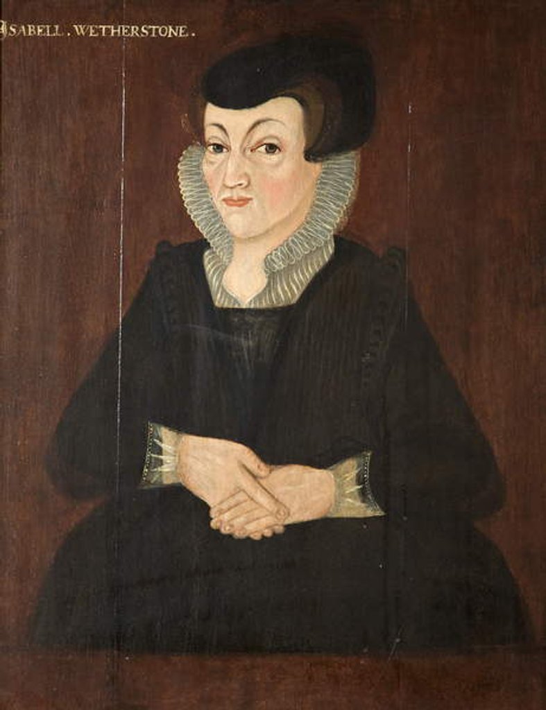 Detail of Isabell Wetherstone, c.1605 by English School