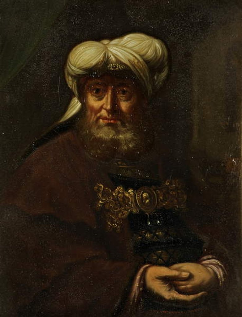 Detail of A Rabbi, c.1764-85 by Rembrandt Harmensz. van Rijn