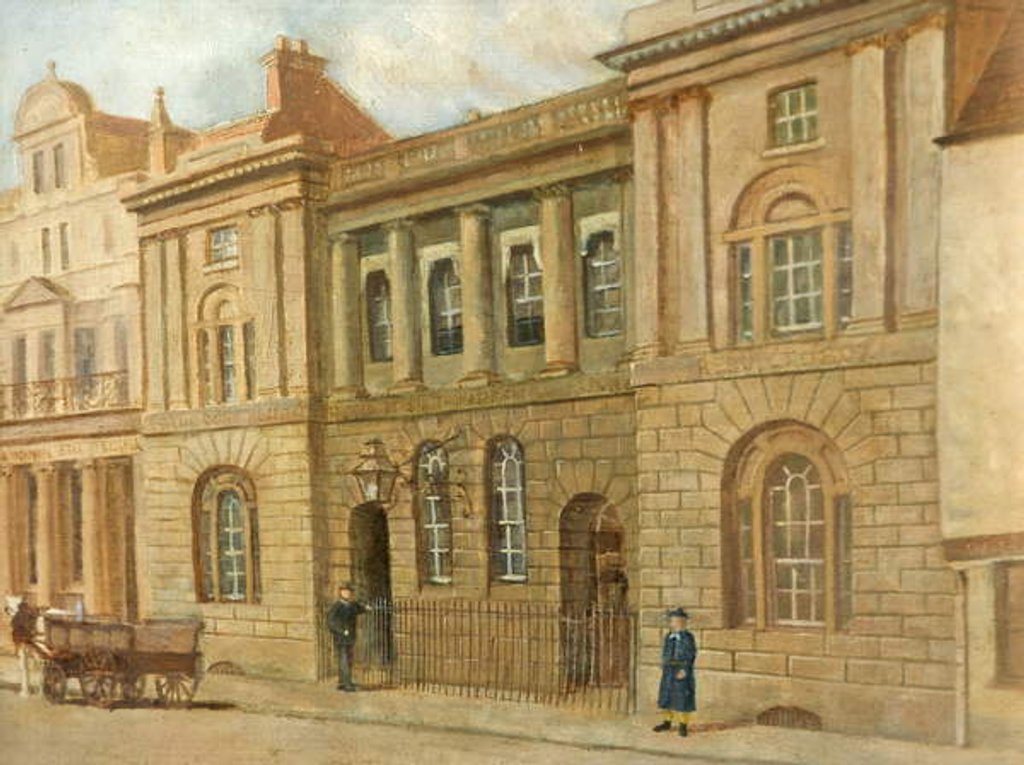 Detail of The Blue Coat School, Gloucester, c.1880 by John Kemp
