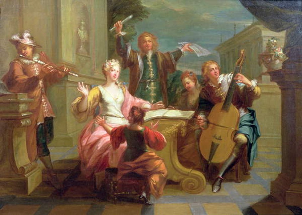 Detail of The Concert by Etienne Jeaurat